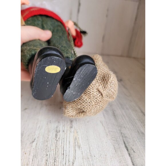 Vintage Santa Claus skiing sweater unique figure Xmas decor - Picture 7 of 7